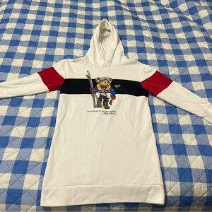 Ralph Lauren POLO Big kids Girls fleece dress with Ralph Lauren Polar Bear